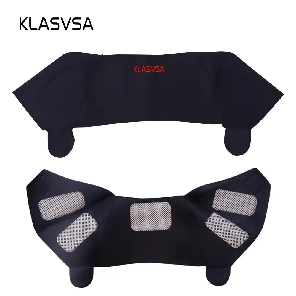 KLASVSA 1piece Self-heating Tourmaline Shoulder Magnetic Therapy Support Brace Belt For The Back Posture Corrector Massager 15