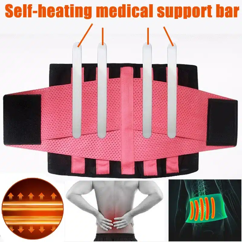 XXL Women Men's Elastic Corset Back Lumbar Brace Support Belt Waist Orthopedic Posture Corrector Low Back Belt Waist Support 11