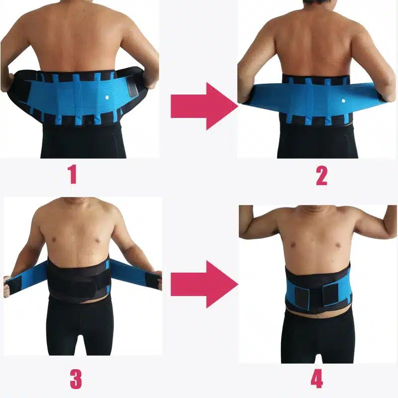 XXL Women Men's Elastic Corset Back Lumbar Brace Support Belt Waist Orthopedic Posture Corrector Low Back Belt Waist Support 12
