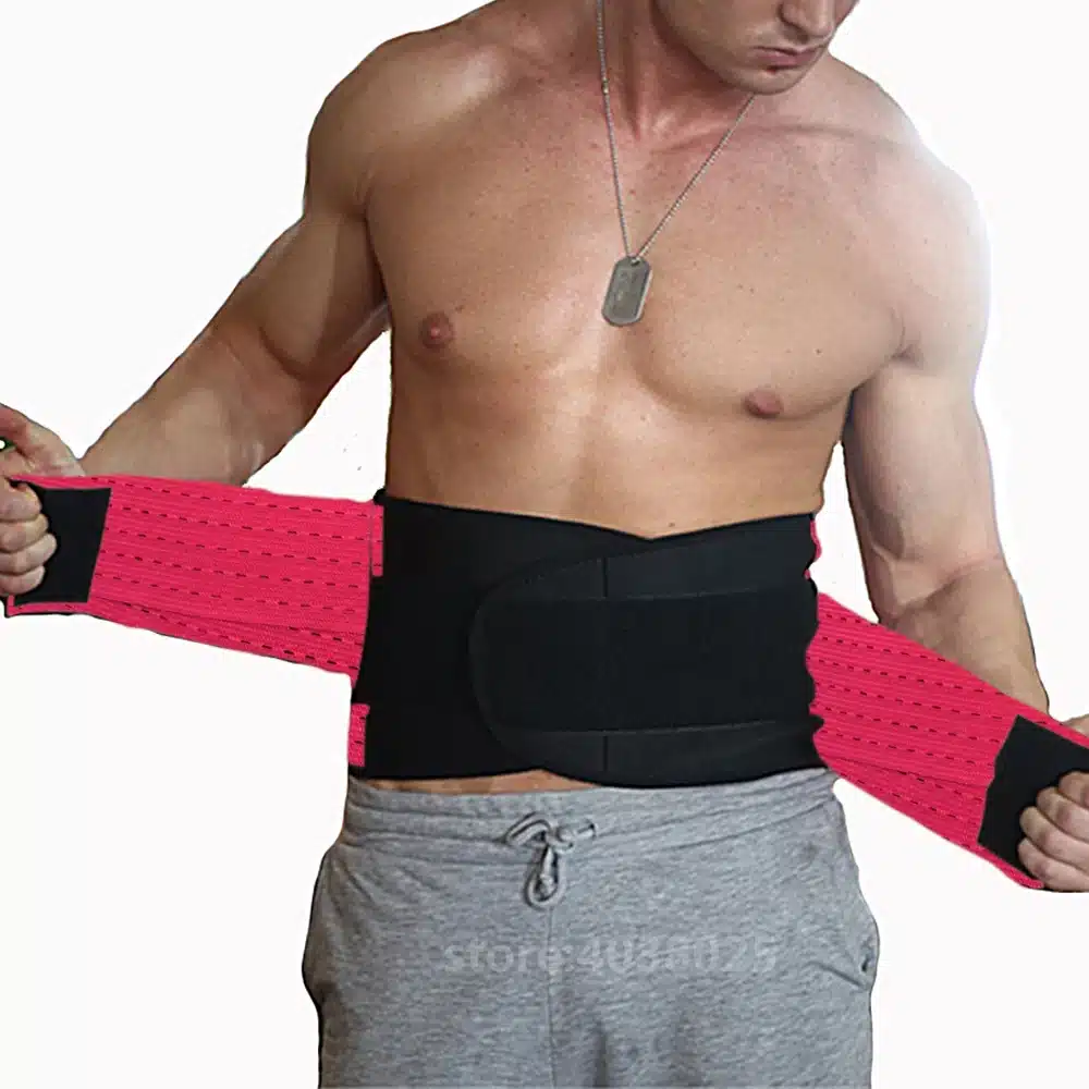 XXL Women Men's Elastic Corset Back Lumbar Brace Support Belt Waist Orthopedic Posture Corrector Low Back Belt Waist Support 15