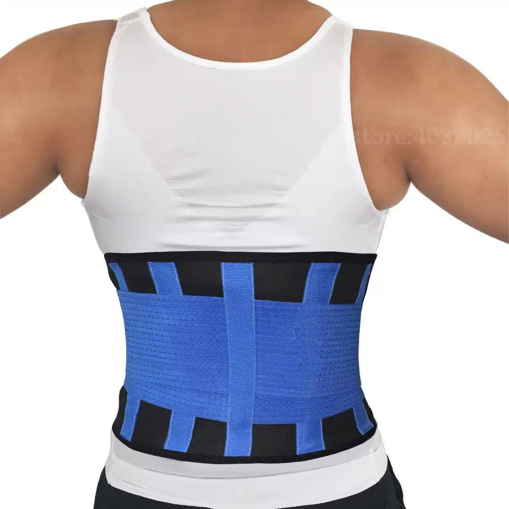 XXL Women Men's Elastic Corset Back Lumbar Brace Support Belt Waist Orthopedic Posture Corrector Low Back Belt Waist Support 18