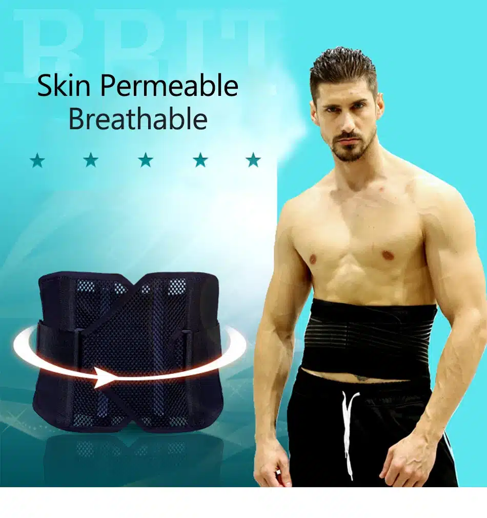 Back Support Elastic Posture Corrector Waist Brace Belt for Back Relief Pain Abdominal Protection Lumbar Corrector Back Belt 5