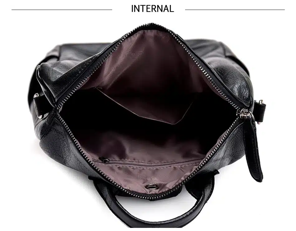 2019 Fashion Women Backpack High Quality Youth Leather Backpacks for Teenage Girls Female School Shoulder Bag Bagpack mochila 5