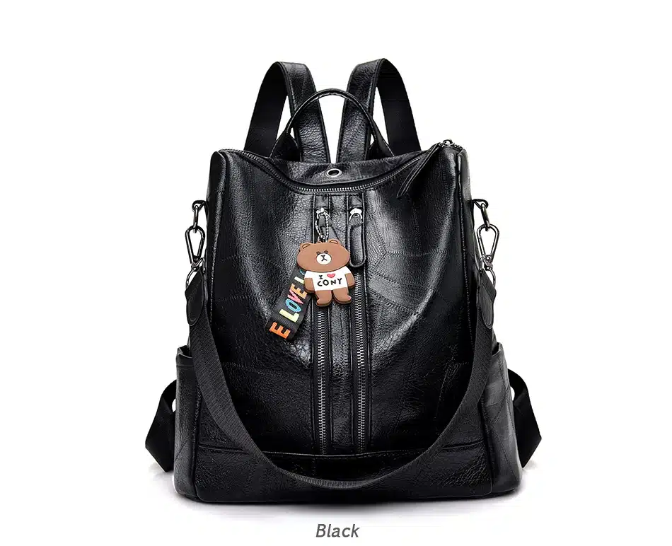 2019 Fashion Women Backpack High Quality Youth Leather Backpacks for Teenage Girls Female School Shoulder Bag Bagpack mochila 16