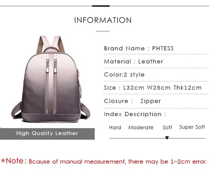 2019 Women Leather Backpacks For Girls Sac a Dos School Backpack Female Travel Shoulder Bagpack Ladies Casual Daypacks Mochilas 2