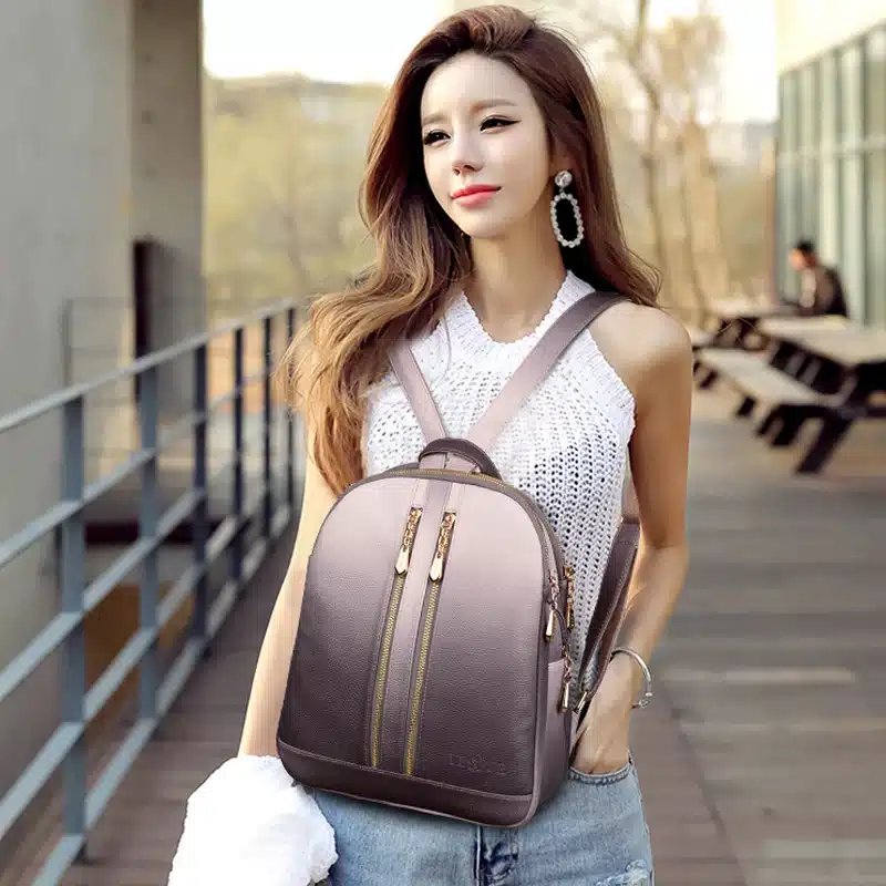 2019 Women Leather Backpacks For Girls Sac a Dos School Backpack Female Travel Shoulder Bagpack Ladies Casual Daypacks Mochilas 15