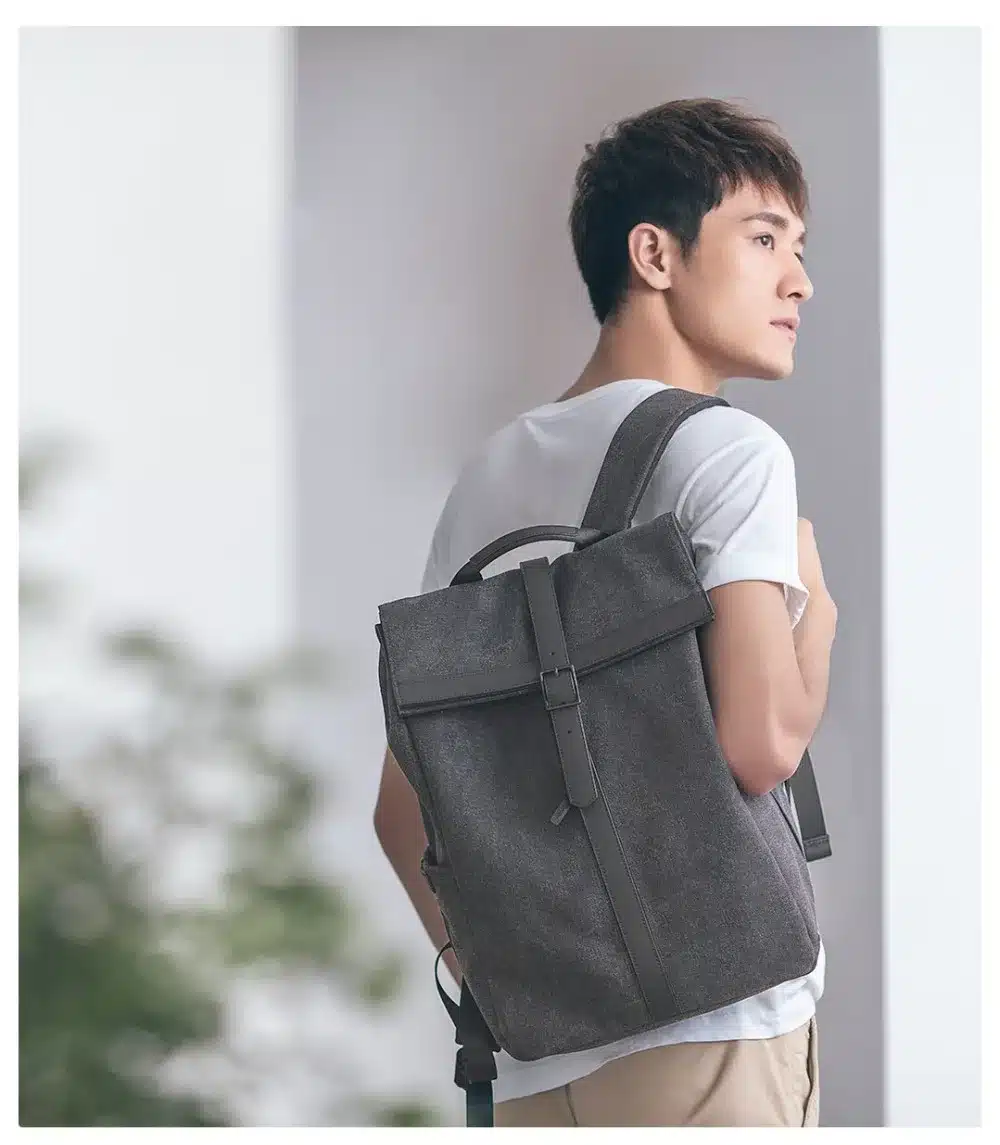 2019 NEW Xiaomi 90FUN Grinder Oxford Casual Backpack 15.6 inch Laptop Bag British Style Daypack for Men Women School Boys Girls 2