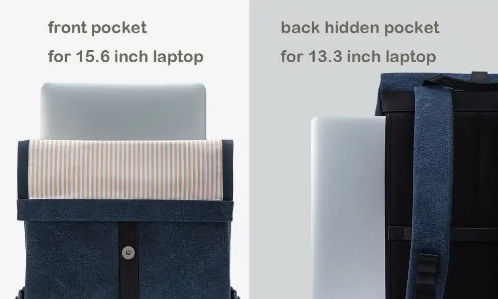 2019 NEW Xiaomi 90FUN Grinder Oxford Casual Backpack 15.6 inch Laptop Bag British Style Daypack for Men Women School Boys Girls 9