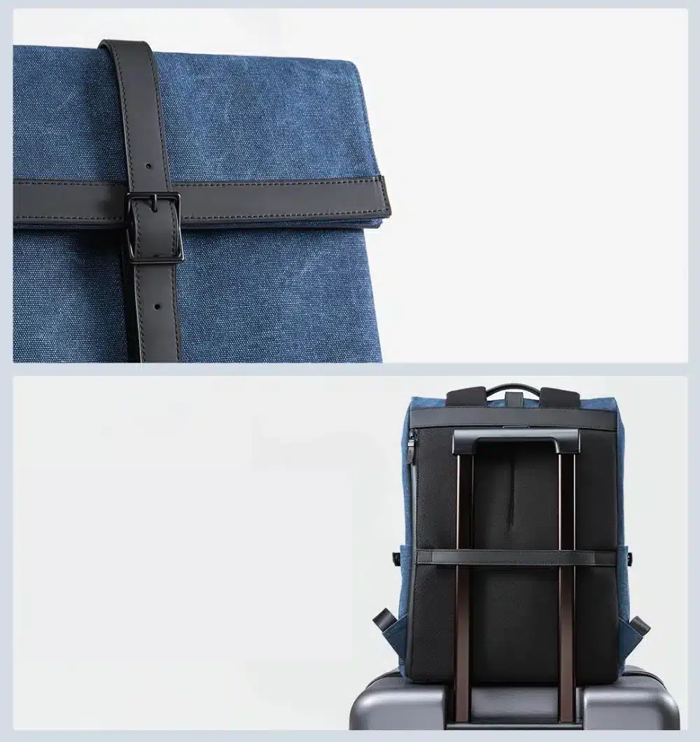 2019 NEW Xiaomi 90FUN Grinder Oxford Casual Backpack 15.6 inch Laptop Bag British Style Daypack for Men Women School Boys Girls 12