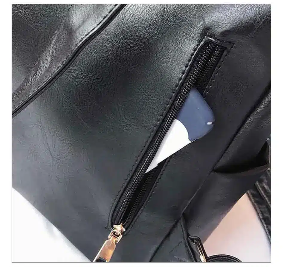 Leather Backpack Women 2019 Students School Bag Large Backpacks Multifunction Travel Bags Mochila Pink Vintage Back Pack XA529H 34