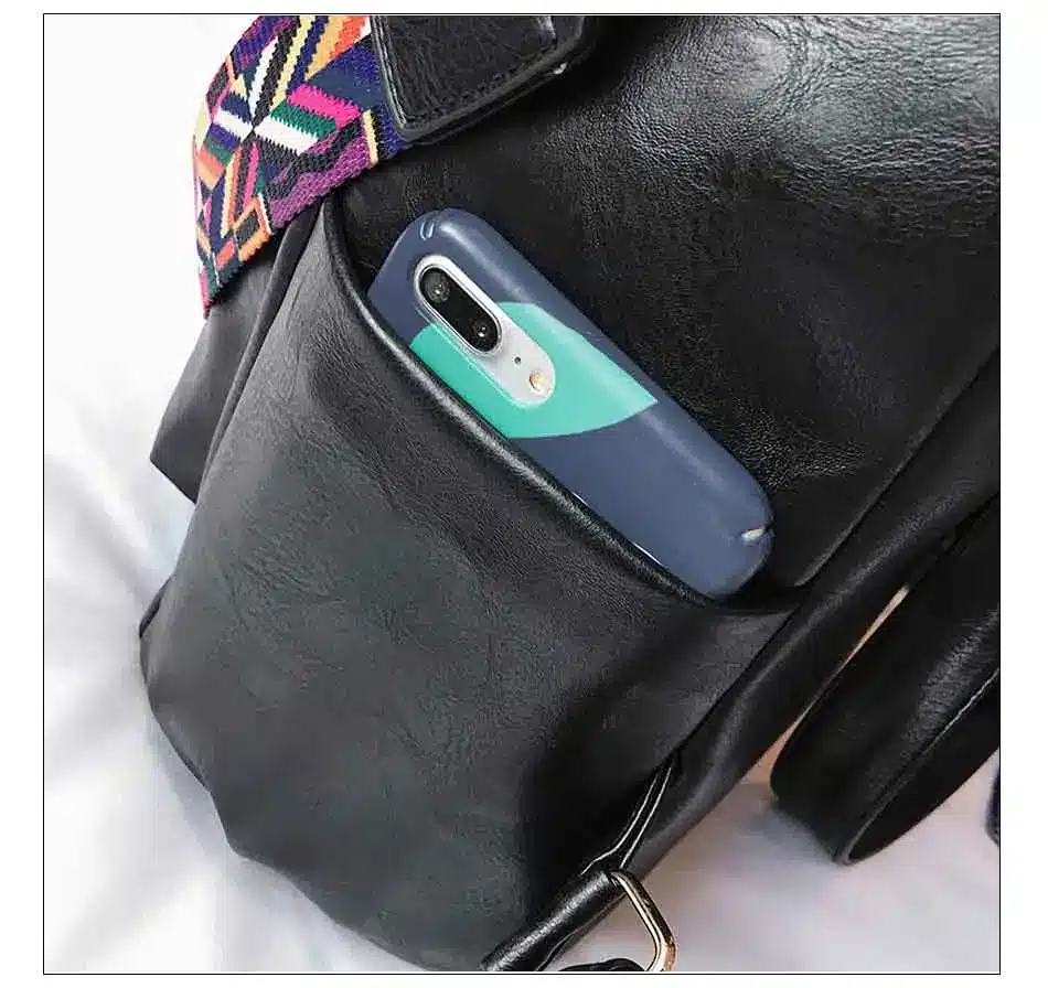 Leather Backpack Women 2019 Students School Bag Large Backpacks Multifunction Travel Bags Mochila Pink Vintage Back Pack XA529H 35