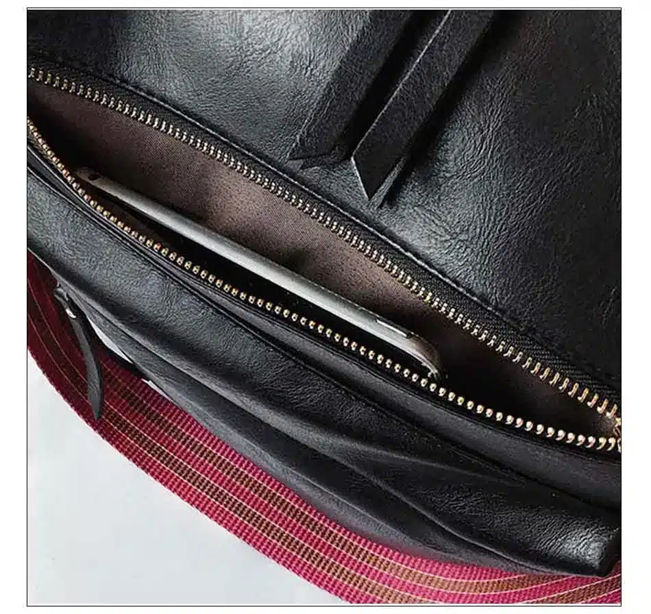 Leather Backpack Women 2019 Students School Bag Large Backpacks Multifunction Travel Bags Mochila Pink Vintage Back Pack XA529H 37