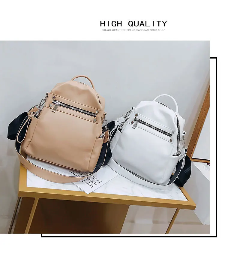 Fatika 2019 Hot Backpack Women Multi-function Shoulder Bag Stylish Bag Female Solid Casual Travel Bags 13