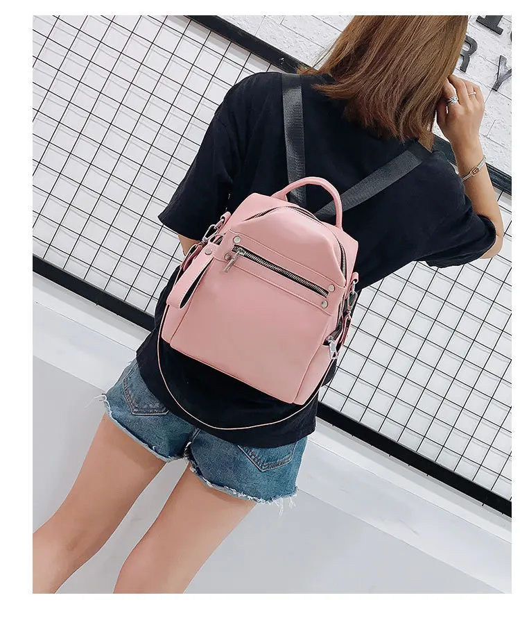 Fatika 2019 Hot Backpack Women Multi-function Shoulder Bag Stylish Bag Female Solid Casual Travel Bags 18