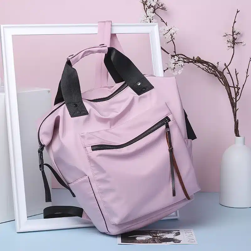 Casual Nylon Waterproof Backpack Women High Capacity Travel Book Bags for Teenage Girls Students Pink Satchel Mochila Bolsa 2019 22