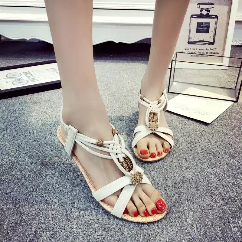 Women Sandals 2019 Summer Sandals Slip On Wedge Sandals Shoes Female Flip Flops Gladiator Women Shoes Wedges Heels Footwear 13