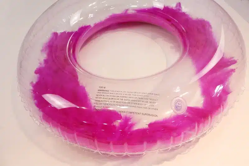 Newest Design Inflatable Feathers Swimming Ring Blue Pink Adult & Kid Swim Circle Tube Beach Summer Water Party Pool Toys 27