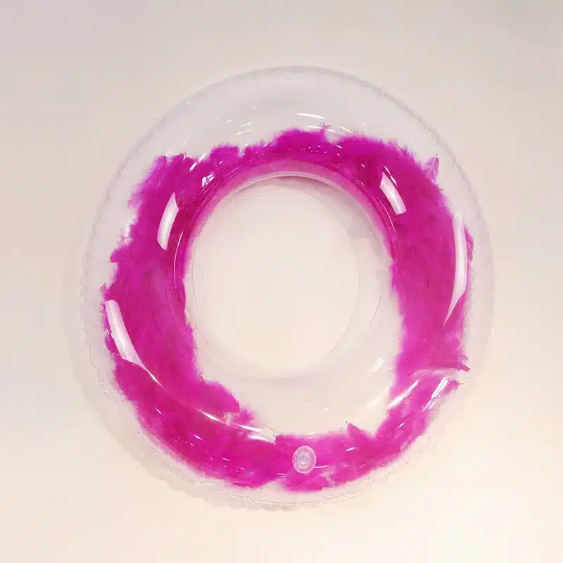 Newest Design Inflatable Feathers Swimming Ring Blue Pink Adult & Kid Swim Circle Tube Beach Summer Water Party Pool Toys 28
