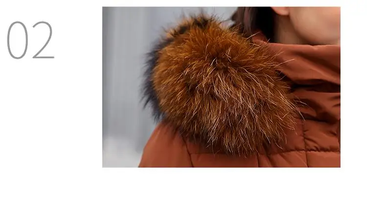 Fitaylor Winter Women Long Cotton Parkas Large Fur Collar Hooded Coat Casual Padded Warm Jackets Wadded Snow Overcoat 21