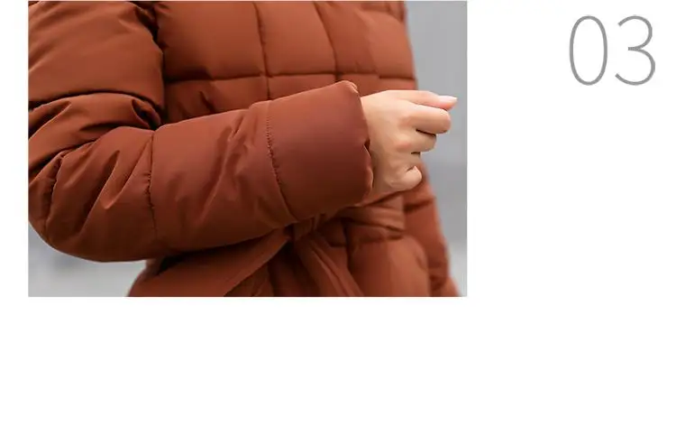 Fitaylor Winter Women Long Cotton Parkas Large Fur Collar Hooded Coat Casual Padded Warm Jackets Wadded Snow Overcoat 22