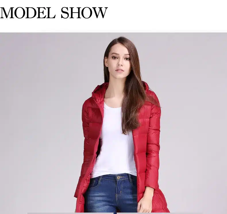 Plus Size 4XL 5XL feather cotton winter Women coat Hooded solid color parka long thick jacket High quality winter outwear YZ354 11