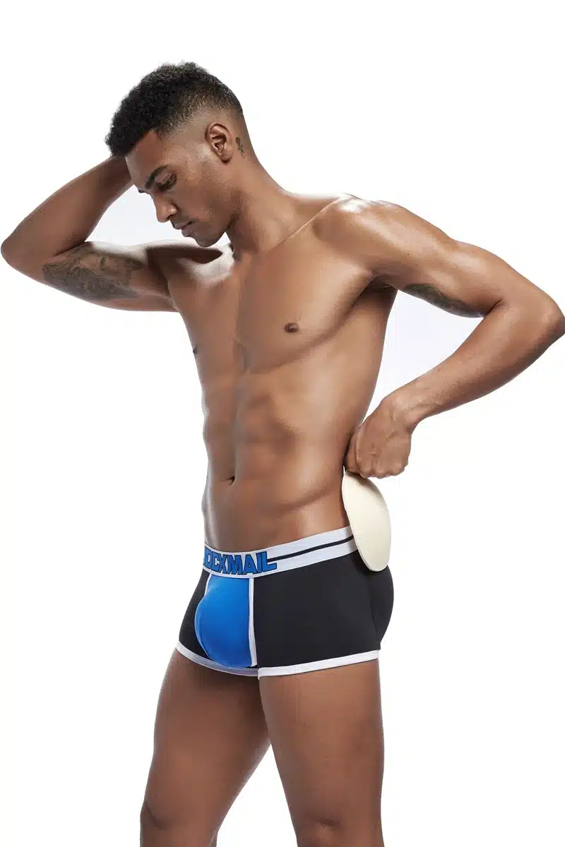 JOCKMAIL Sexy Men underwear Hip-up Butt Lifter Men's Package Enhancing Padded Trunk Shorts Gay penis boxer Push up boxershorts 16