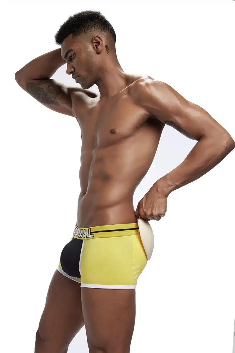 JOCKMAIL Sexy Men underwear Hip-up Butt Lifter Men's Package Enhancing Padded Trunk Shorts Gay penis boxer Push up boxershorts 21