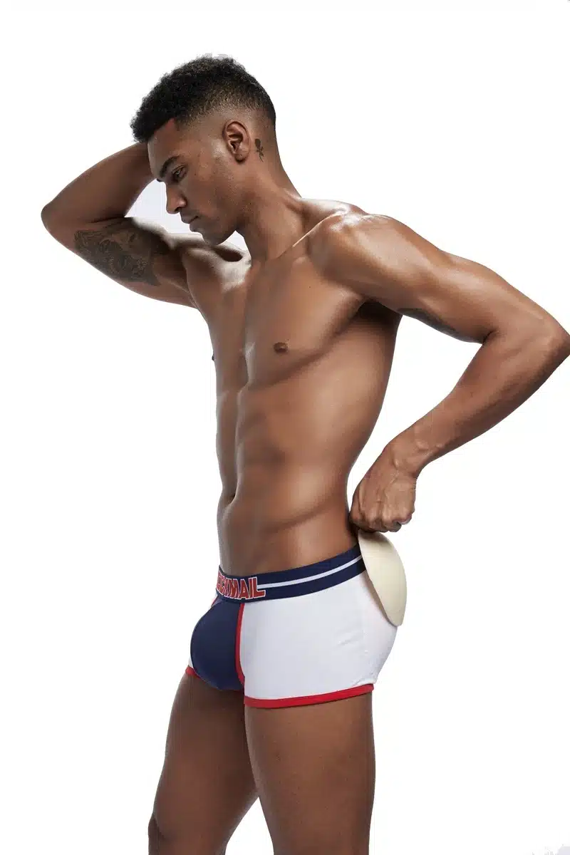 JOCKMAIL Sexy Men underwear Hip-up Butt Lifter Men's Package Enhancing Padded Trunk Shorts Gay penis boxer Push up boxershorts 30