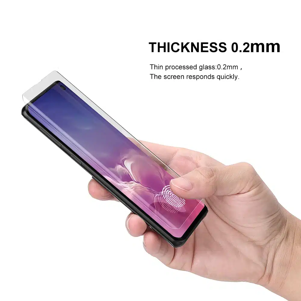 Screen Protector with fingerprint unlock for Samsung Galaxy S10 UV Glass film full cover for S10+ S10 5G tempered glass 13