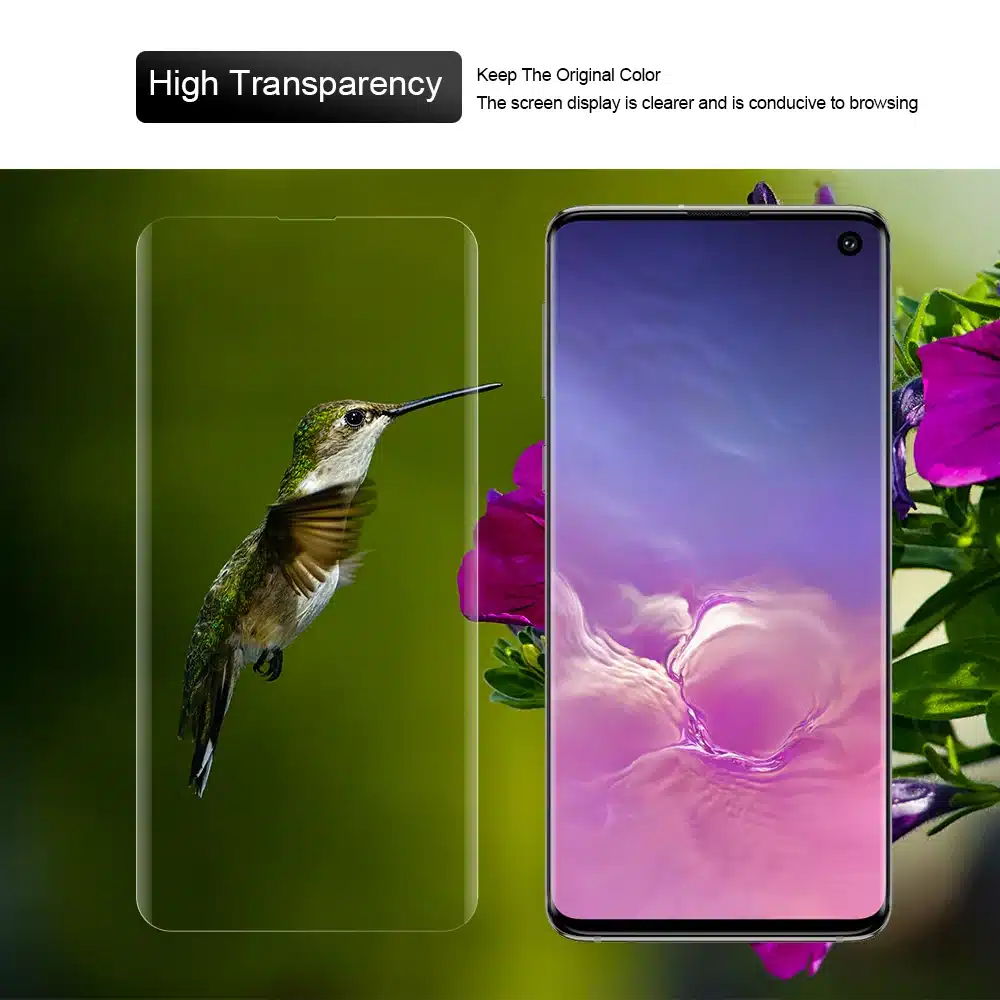 Screen Protector with fingerprint unlock for Samsung Galaxy S10 UV Glass film full cover for S10+ S10 5G tempered glass 14