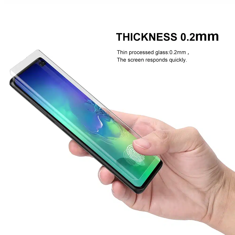 Screen Protector with fingerprint unlock for Samsung Galaxy S10 UV Glass film full cover for S10+ S10 5G tempered glass 21