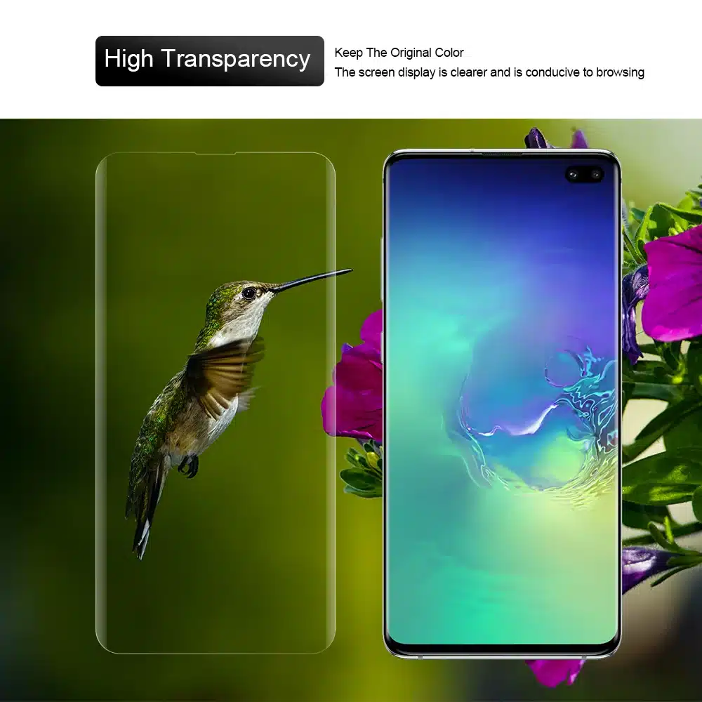 Screen Protector with fingerprint unlock for Samsung Galaxy S10 UV Glass film full cover for S10+ S10 5G tempered glass 22