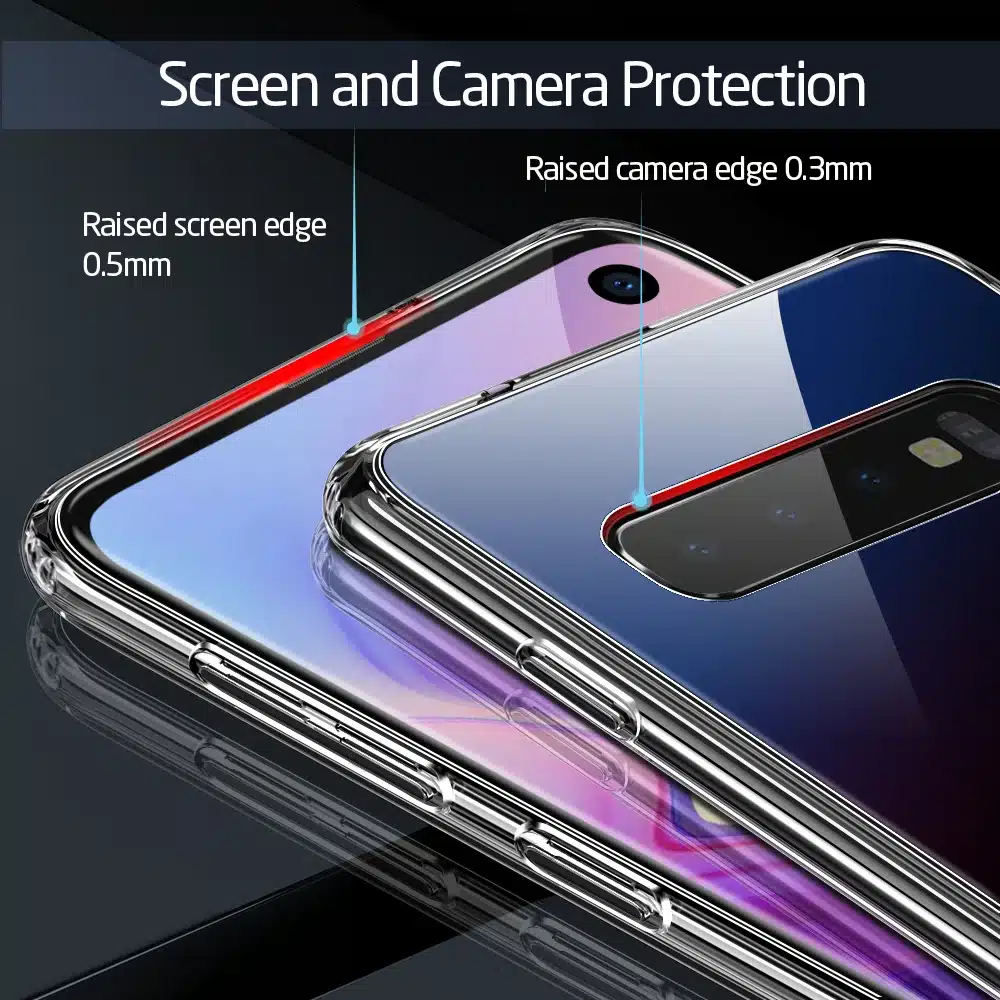 ESR Tempered Glass Case for Samsung Galaxy S10 Luxury Hard Cover + TPU Frame for Samsung S10 e Bumper Case for Samsung S10 Plus 15