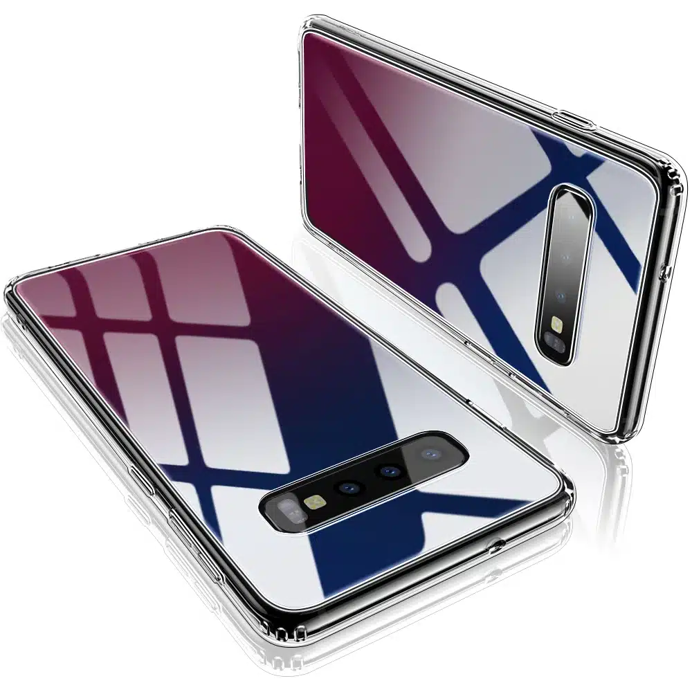 ESR Tempered Glass Case for Samsung Galaxy S10 Luxury Hard Cover + TPU Frame for Samsung S10 e Bumper Case for Samsung S10 Plus 19