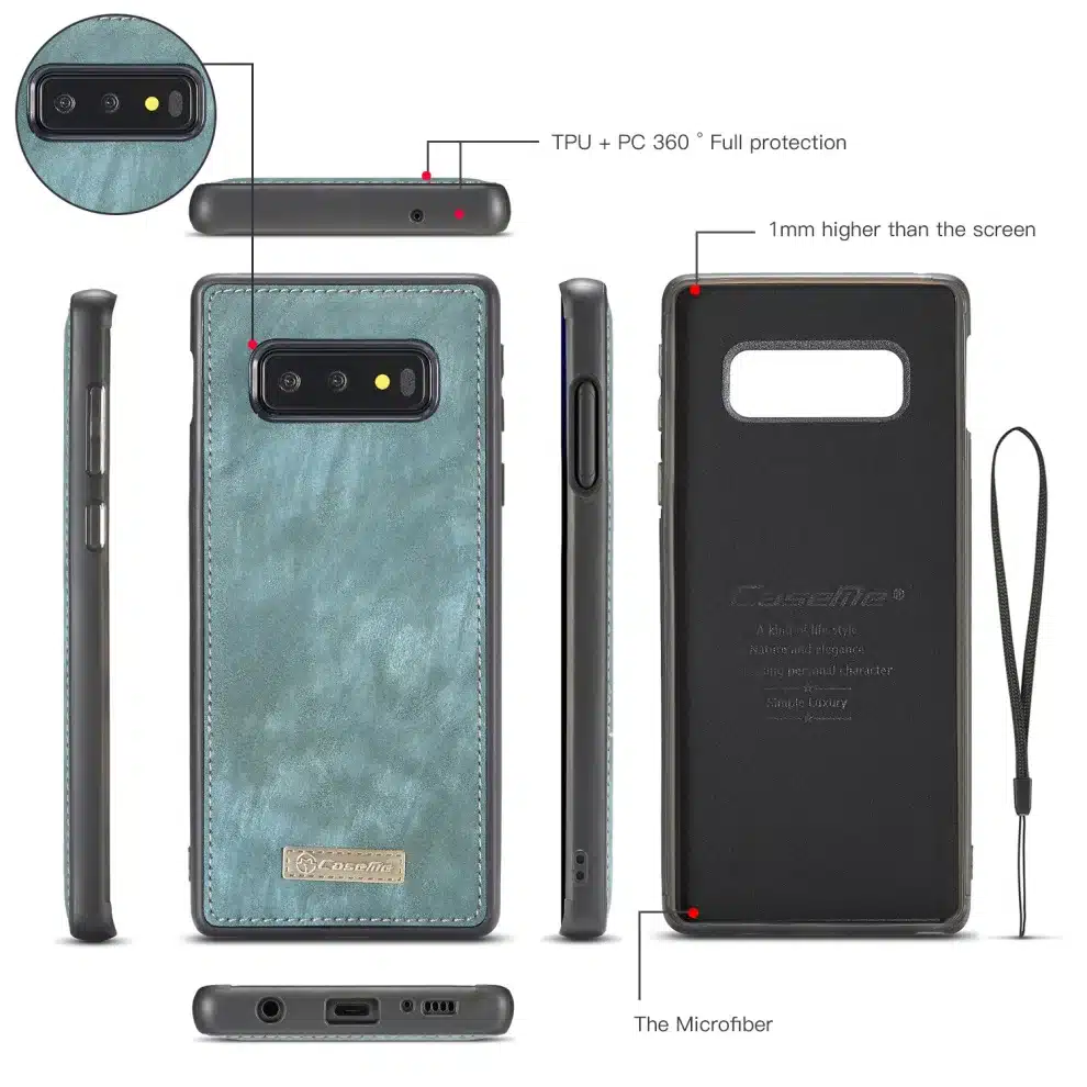 Original CaseMe Magnetic Vintage Leather + Soft TPU Silicone Back Cover Case For Samsung Galaxy S10 Plus S10e Phone Cases S10 14