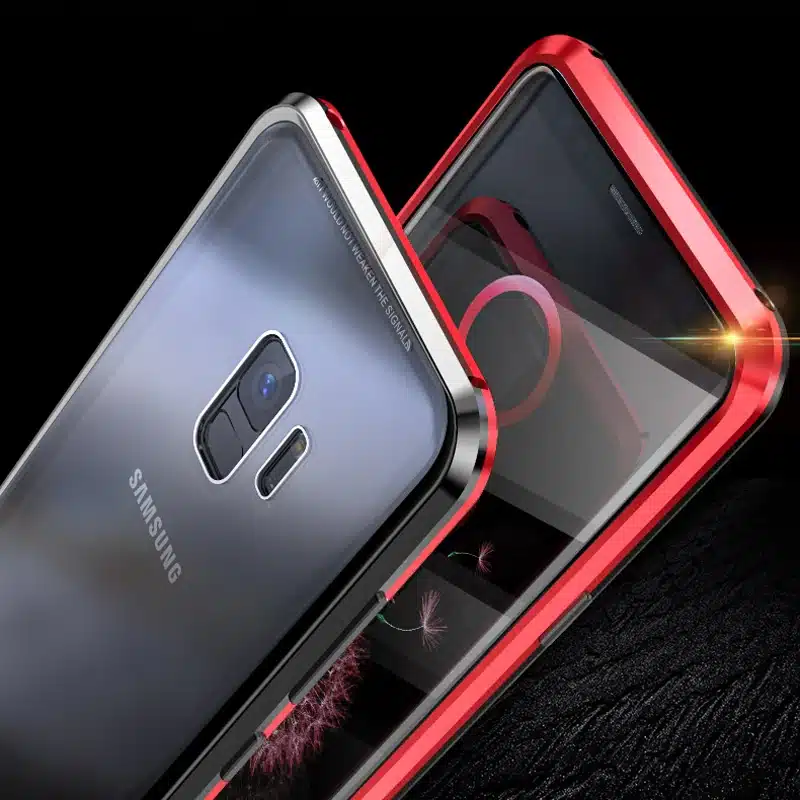 Front + Back Glass 360 Full Protection Case For Samsung Galaxy S8 S9 S10 Plus S10e Note 9 8 Magnetic Adsorption Metal Case Cover 15
