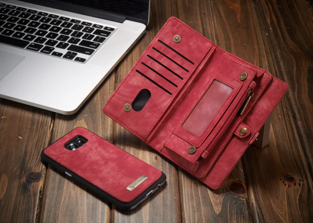 Phone Case For Fundas Samsung Galaxy S7 Edge S8 S9 S10 Plus S10E note 8 9 case Multi-functional Wallet Leather Magnet back cover 28