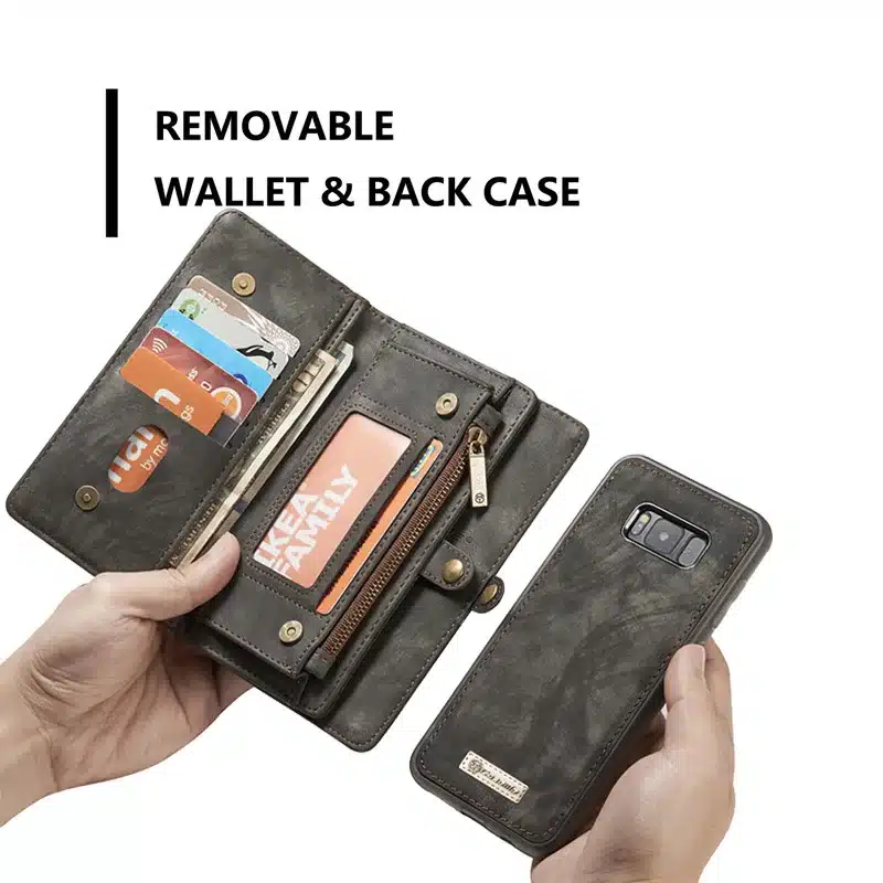 Luxury Brand For Samsung Galaxy S8 S7 Case Genuine Leather Flip Cover For Samsung S 8 S9 Plus S10 S10e S 7 Edge Wallet Phone Bag 6