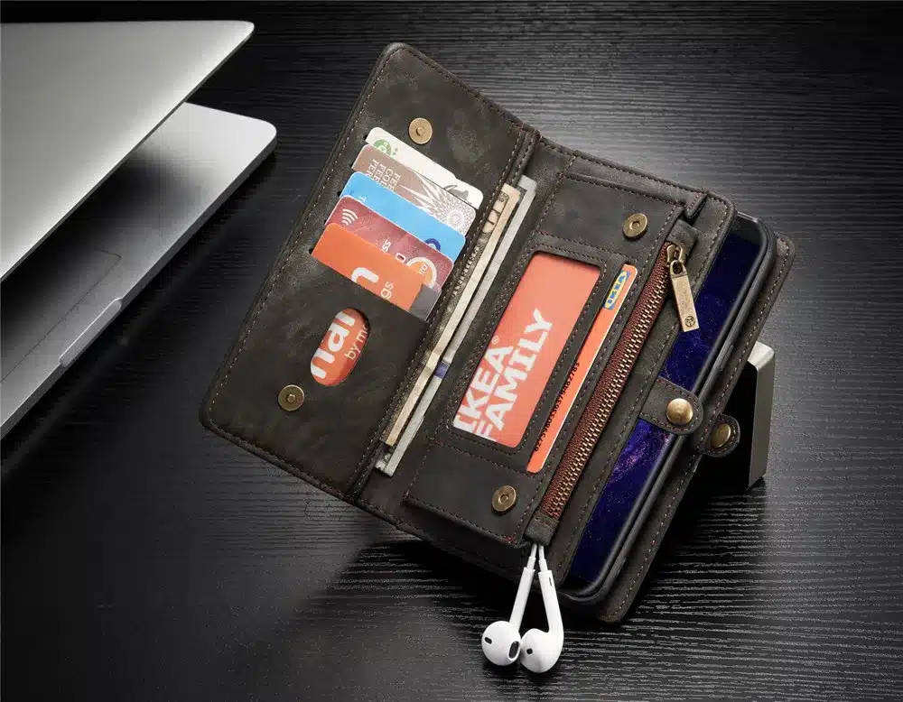 Luxury Brand For Samsung Galaxy S8 S7 Case Genuine Leather Flip Cover For Samsung S 8 S9 Plus S10 S10e S 7 Edge Wallet Phone Bag 15