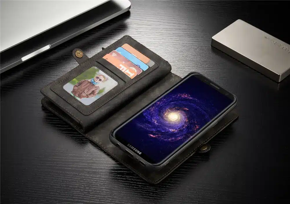 Luxury Brand For Samsung Galaxy S8 S7 Case Genuine Leather Flip Cover For Samsung S 8 S9 Plus S10 S10e S 7 Edge Wallet Phone Bag 17