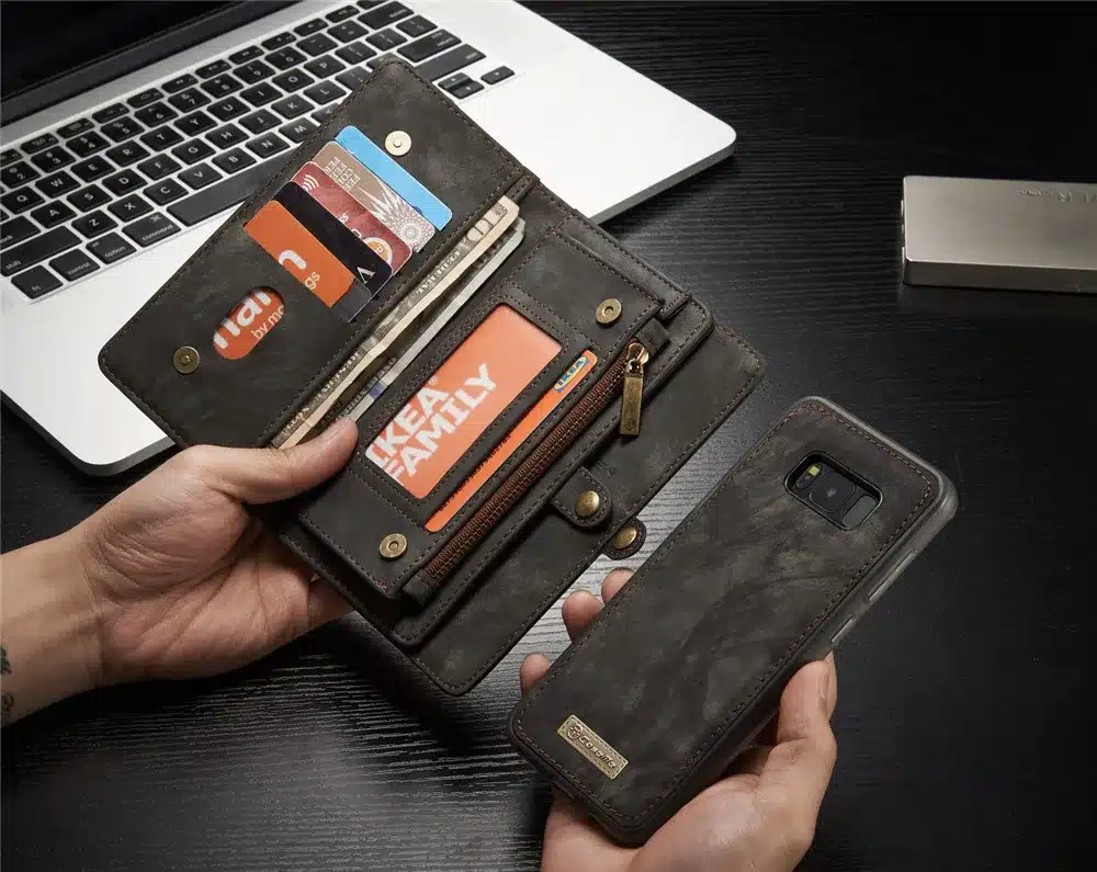 Luxury Brand For Samsung Galaxy S8 S7 Case Genuine Leather Flip Cover For Samsung S 8 S9 Plus S10 S10e S 7 Edge Wallet Phone Bag 18