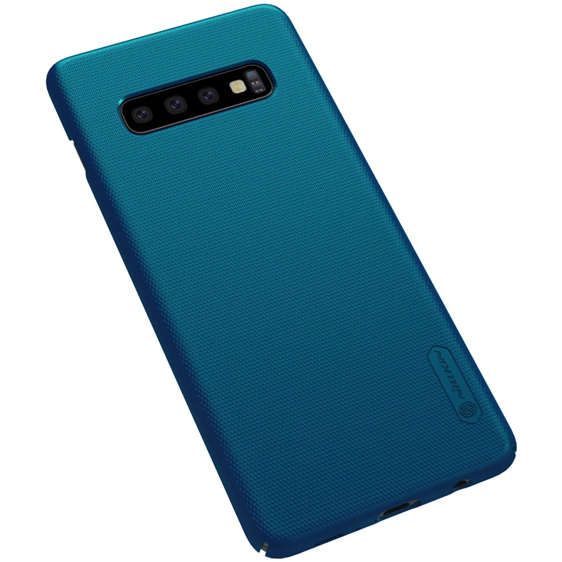NILLKIN For Samsung Galaxy S10e Lite / S10 / S10 Plus Case Cover Frosted PC Matte hard back cover Gift Phone Holder 5.8/6.11/6.4 4