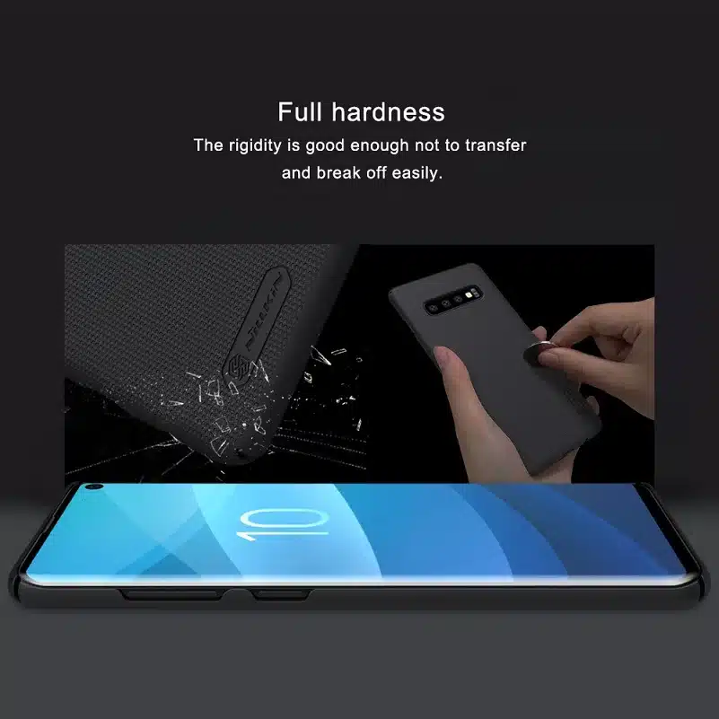 NILLKIN For Samsung Galaxy S10e Lite / S10 / S10 Plus Case Cover Frosted PC Matte hard back cover Gift Phone Holder 5.8/6.11/6.4 7