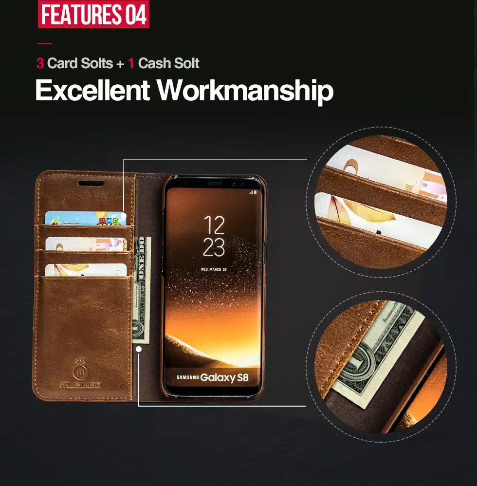 Musubo Luxury Stand Leather Case For Samsung Galaxy S9 Plus S7 Edge S8 Note 9 8 cover coque capa for iPhone X 8 Plus 7 6 6s 5s 5 20