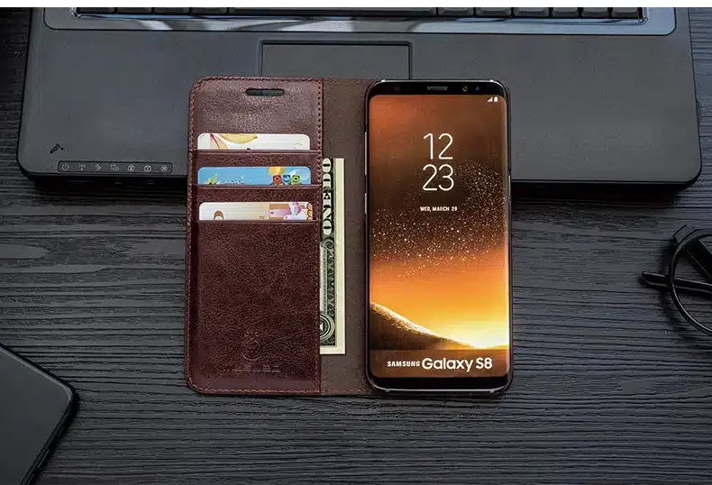 Musubo Luxury Stand Leather Case For Samsung Galaxy S9 Plus S7 Edge S8 Note 9 8 cover coque capa for iPhone X 8 Plus 7 6 6s 5s 5 30