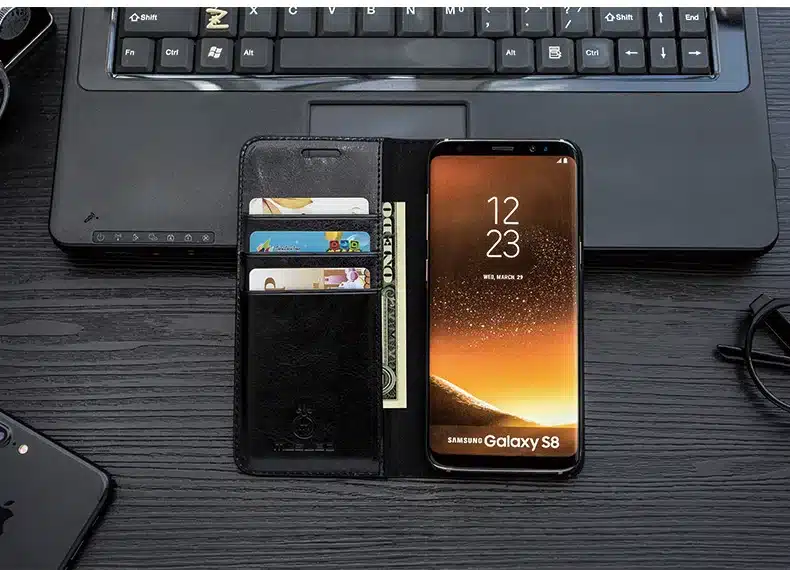 Musubo Luxury Stand Leather Case For Samsung Galaxy S9 Plus S7 Edge S8 Note 9 8 cover coque capa for iPhone X 8 Plus 7 6 6s 5s 5 33