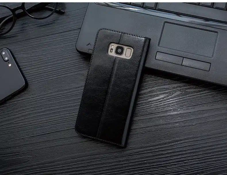 Musubo Luxury Stand Leather Case For Samsung Galaxy S9 Plus S7 Edge S8 Note 9 8 cover coque capa for iPhone X 8 Plus 7 6 6s 5s 5 34