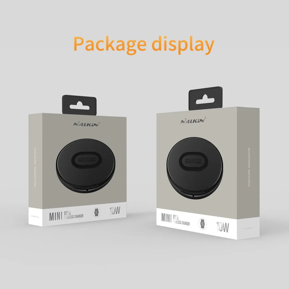 Nillkin Mini 10W Fast QI Wireless Charger Charging Pad for Samsung Galaxy S10/ S10+ / S9+/S9 S6 for iPhone Xs Max X for Xiaomi 9 20
