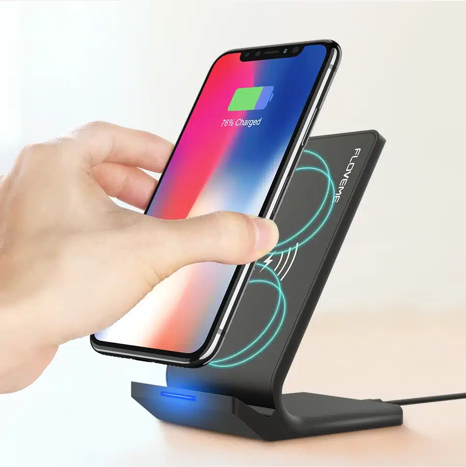 FLOVEME 10W Qi Wireless Charger For iPhone 8 X Xs For Samsung Galaxy S10 Plus S8 S9 S7 Edge Fast Charger Wireless Charging Dock 15