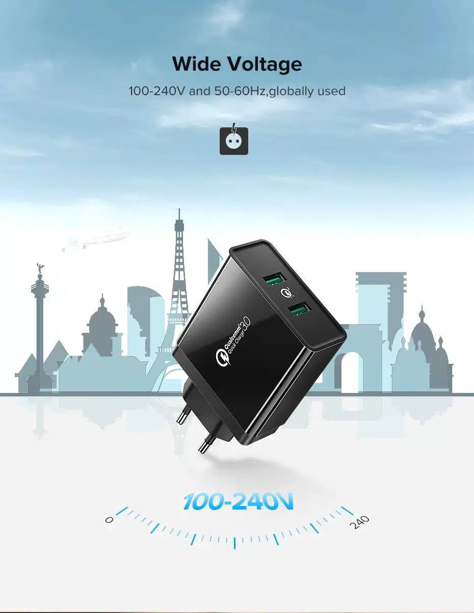 Ugreen Quick Charge 3.0 36W USB Charger for iPhone X 8 Fast QC 3.0 Charger for Samsung Galaxy s9 s10 Xiaomi mi 8 9 USB Charger 13